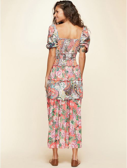 Saia Midi Estampada Cartagena