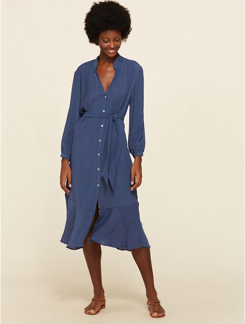 Vestido Liso Midi Isla