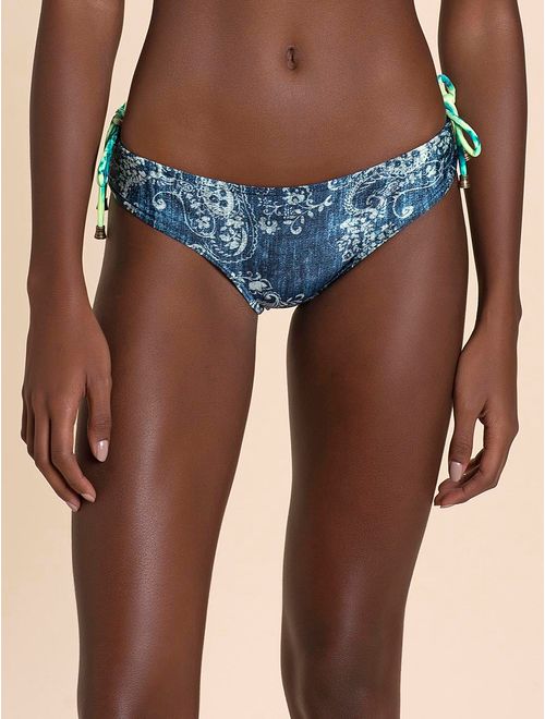Tanga Lateral Média Estampada Palmar
