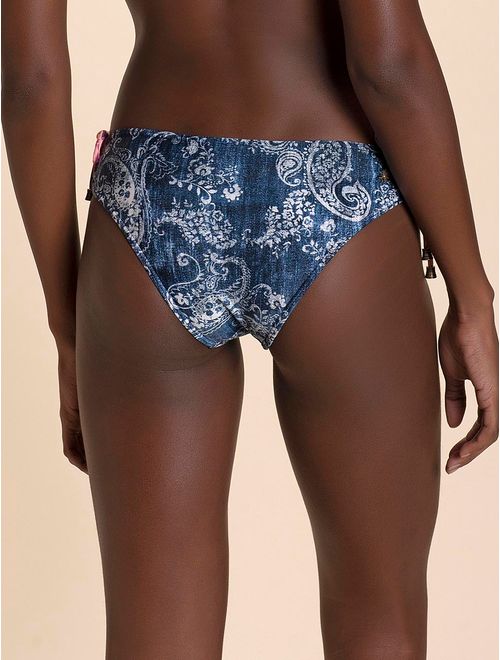 Tanga Lateral Média Estampada Palmar