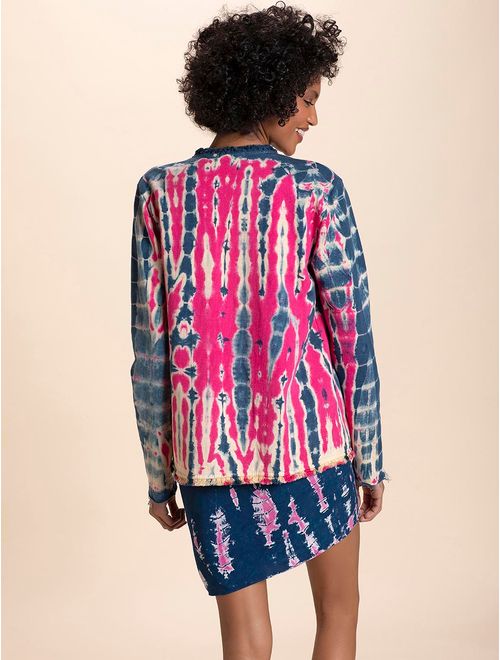 Casaco de Moletom Multi Tie Dye