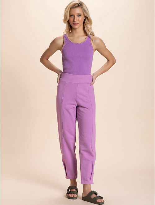 Calça Lisa de Moletom  Basic Colors