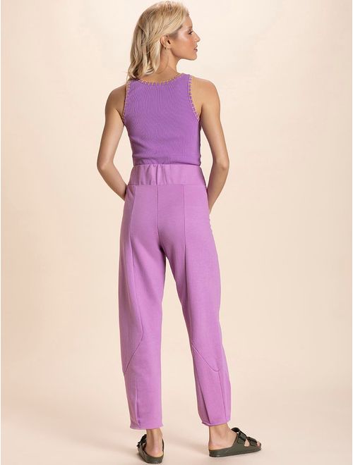 Calça Lisa de Moletom  Basic Colors