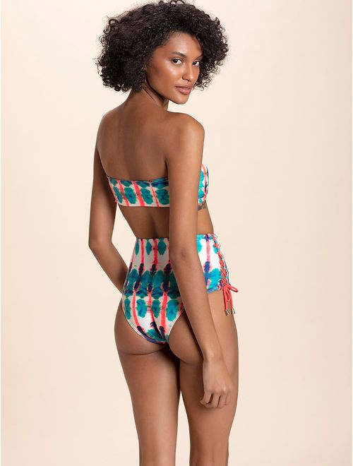 Top Faixa Estampado Conchal + Hot Pants Estampado Conchal