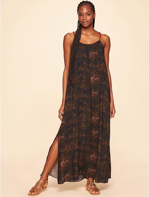 Vestido Midi  Life Print Natural