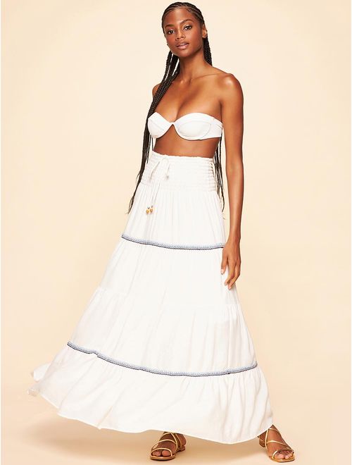 Saia Midi Lisos Tropical