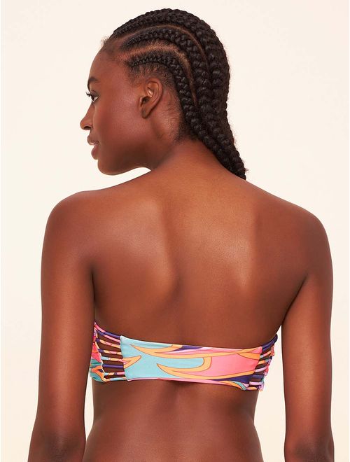 Top Bandeau Estampado Waves