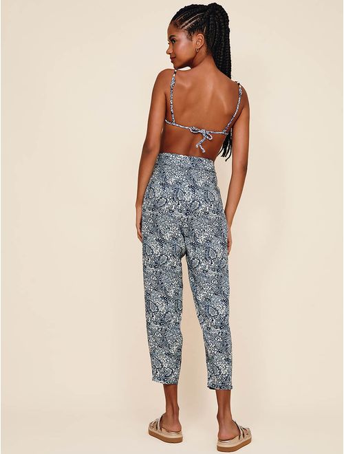 Calça de Linho Estampada Nusa