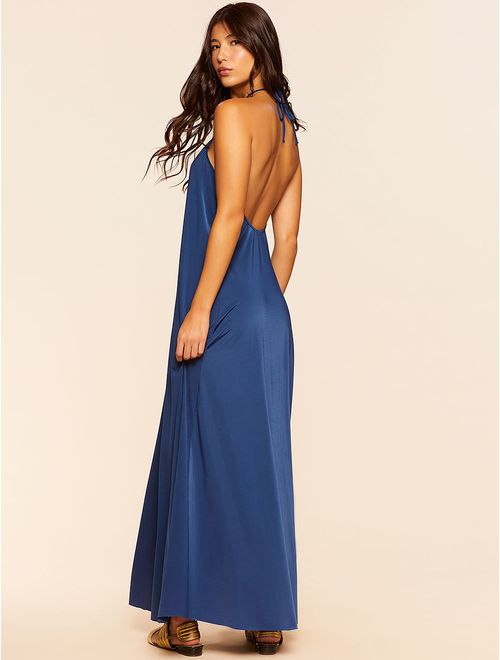 Vestido Longo Frente Única Padang