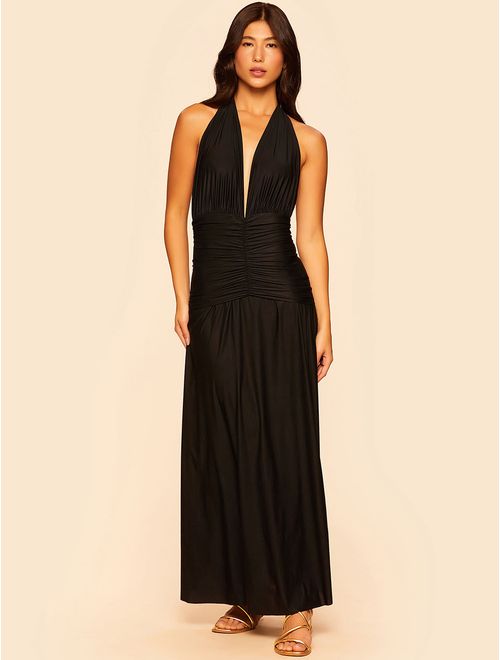 Vestido Longo Frente Única Lampu