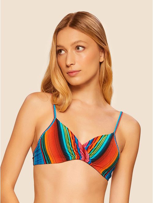 Top Meia Taça Estampado Tulum