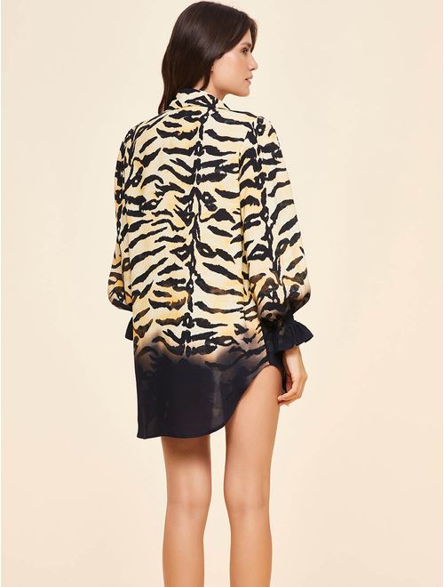 Camisa Estampada Em Linho Bali