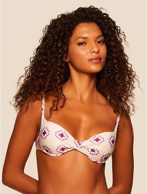 Top Meia Taça Estampado Vera Cruz