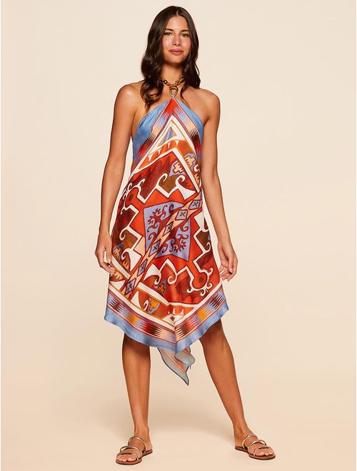 Vestido em Viscose com Seda Solanas