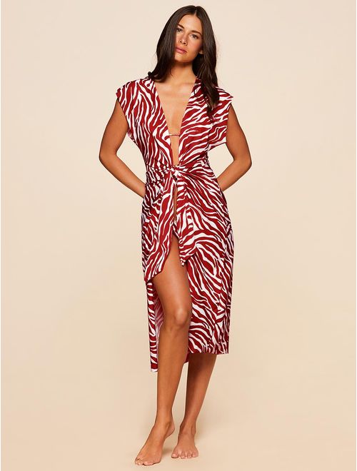Vestido Midi Estampado Soleado