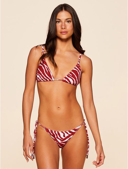 Top Cortininha + Tanga Amarradinha Estampada Soleado