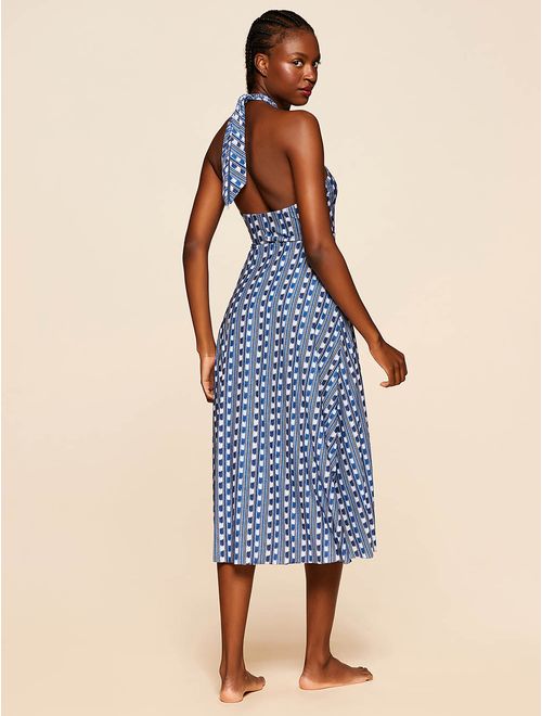 Vestido Midi Estampado Montevidéu
