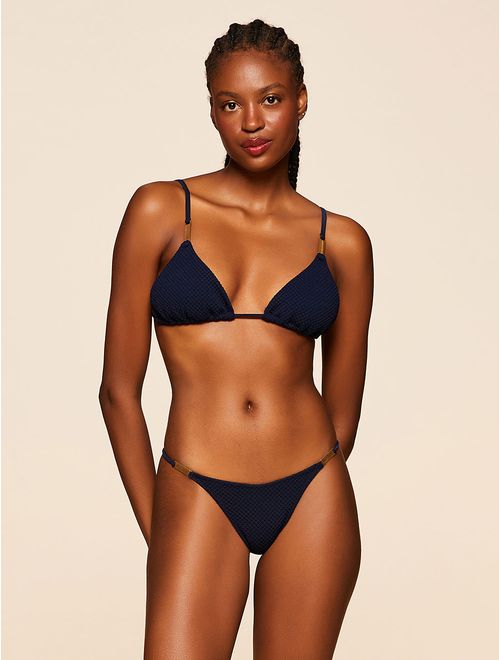 Top Cortininha + Tanga Lateral Estreita Lisos Montevidéu