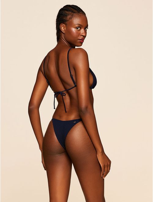 Top Cortininha + Tanga Lateral Estreita Lisos Montevidéu