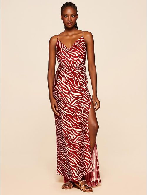 Vestido em Viscose com Seda Soleado