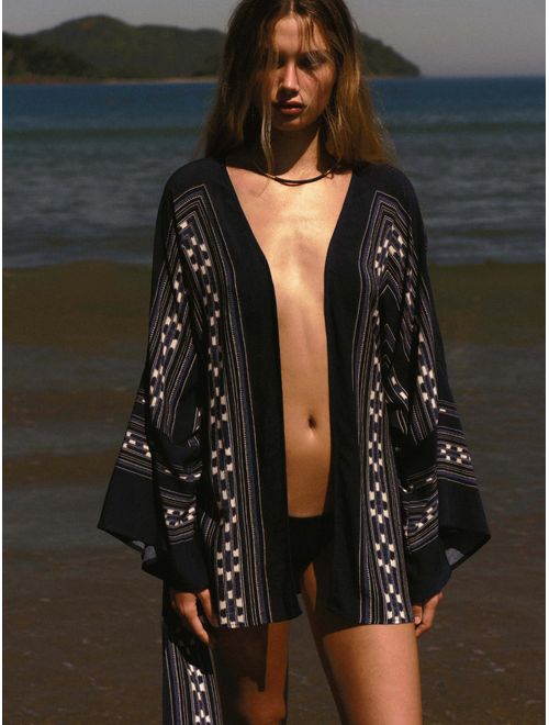 Kimono em Linho Lisos Montevidéu