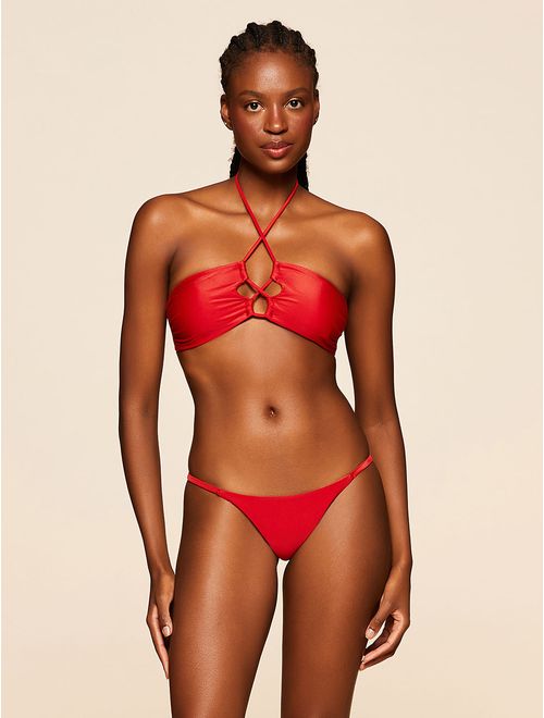 Top Frente Única  + Tanga Lateral Estreita Lisos Chica