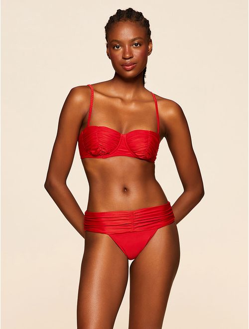 Top Meia Taça + Tanga Lateral Larga Lisos Chica