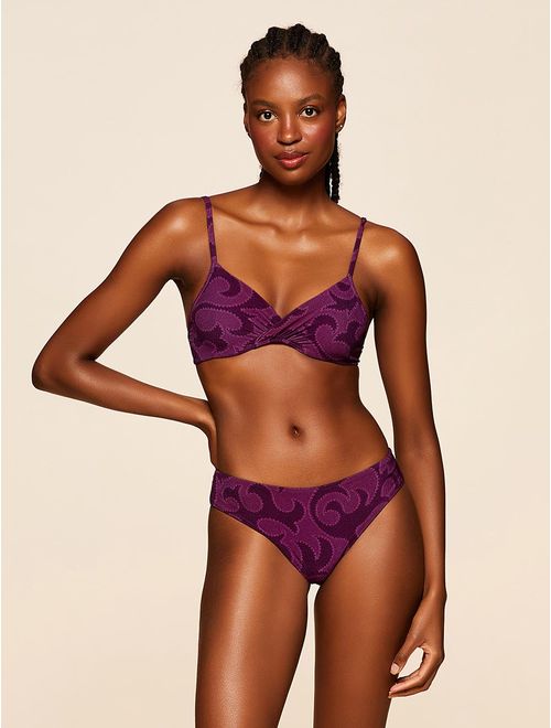 Top Meia Taça + Tanga Lateral Média Estampada Guapa