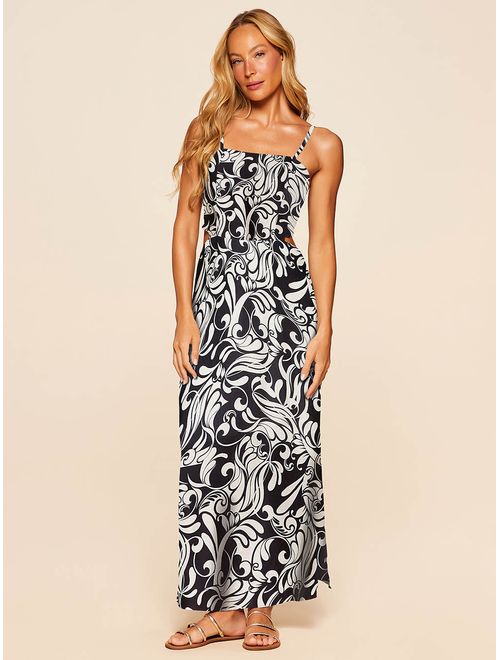 Vestido com Seda Estampado Verano