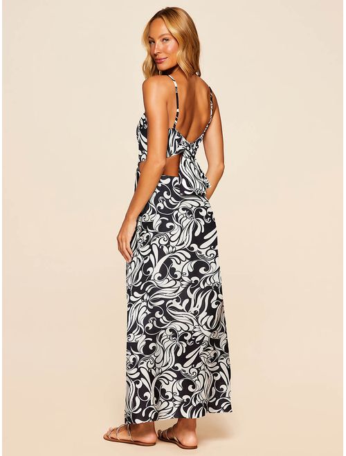 Vestido com Seda Estampado Verano