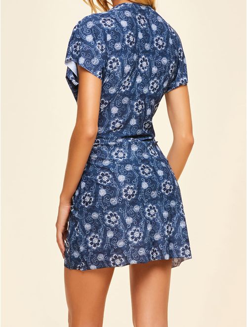 Vestido Curto Estampado Java