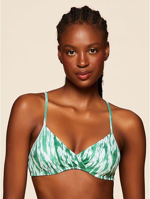 Top Meia Taça Estampado Playa
