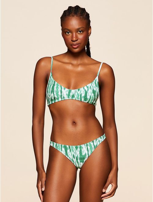 Top Faixa + Tanga Lateral Média Estampada Playa