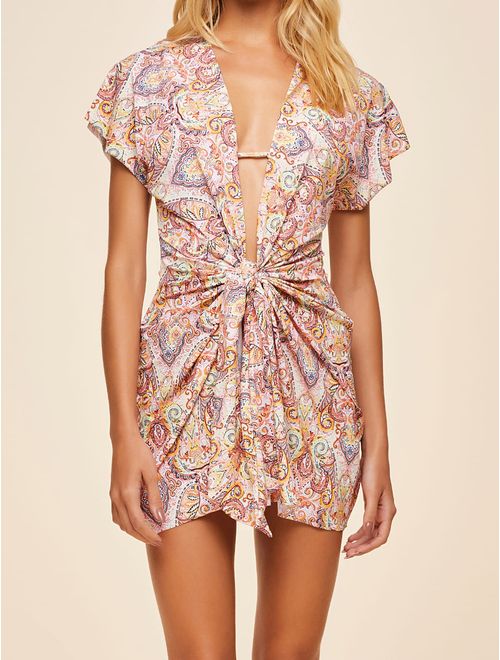 Vestido Curto Estampado Moa