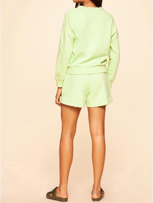 Blusa Lisa de Moletom Básico Mar