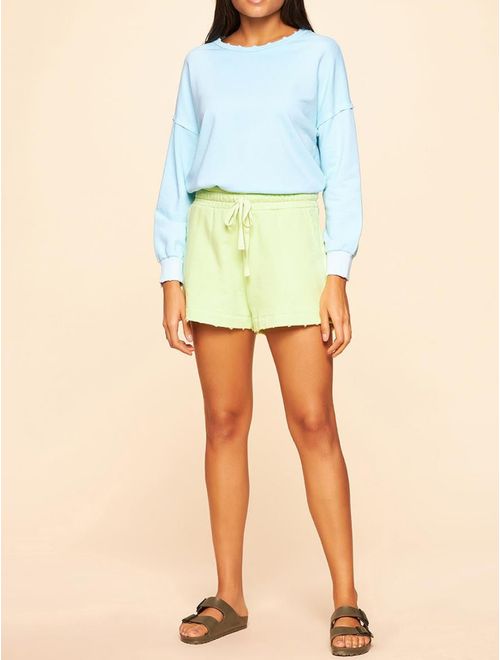 Blusa Lisa de Moletom Básico Mar