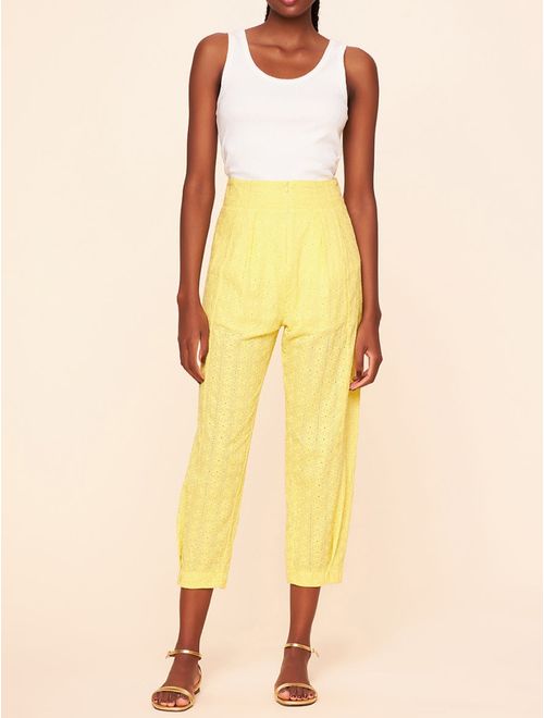 Calça Lisa Com Pregas Laise Colors