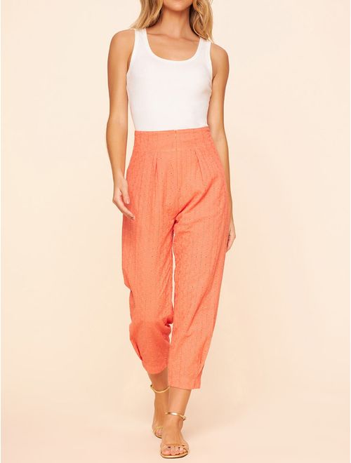 Calça Lisa Com Pregas Laise Colors
