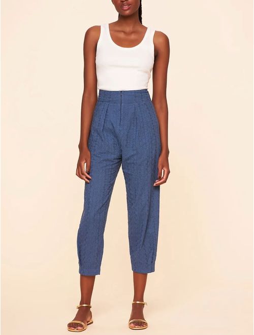 Calça Lisa Com Pregas Laise Colors