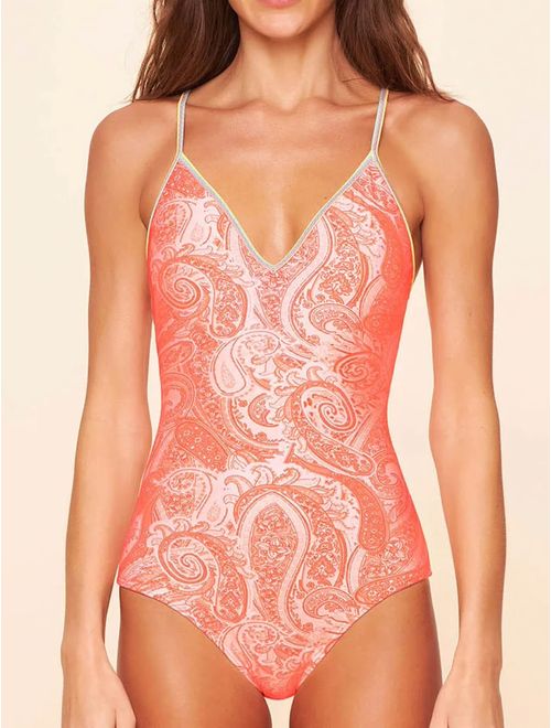 Maiô Básico Estampado Paradise