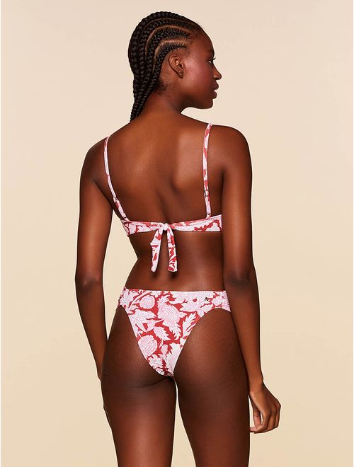 Top Meia Taça + Tanga Lateral Larga Estampada Radiante