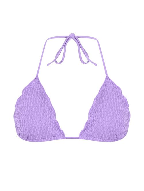 Top Cortininha Ruffle Biquíni da Sorte