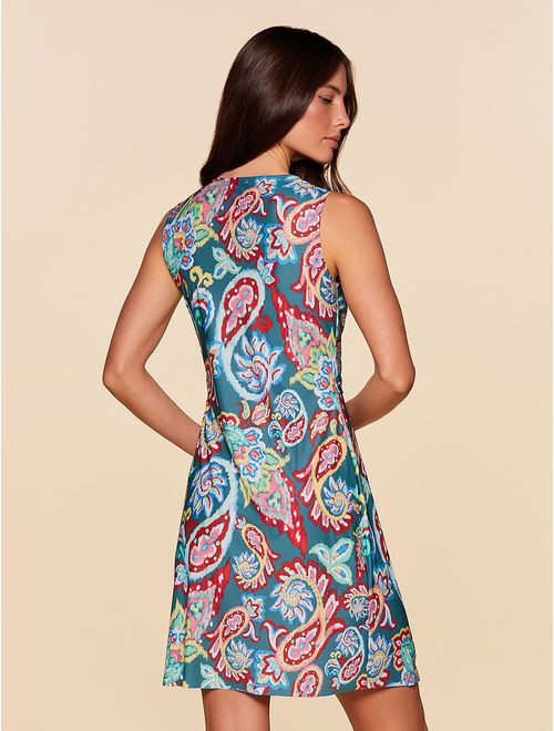 Vestido Curto Estampado Puerto