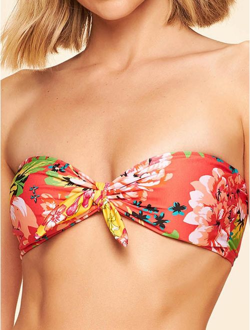 Top Faixa Estampado Chita