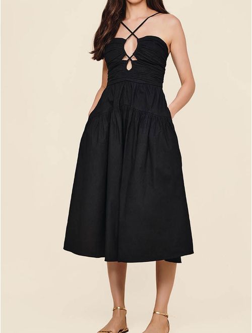 Vestido Midi Cut Out Padang