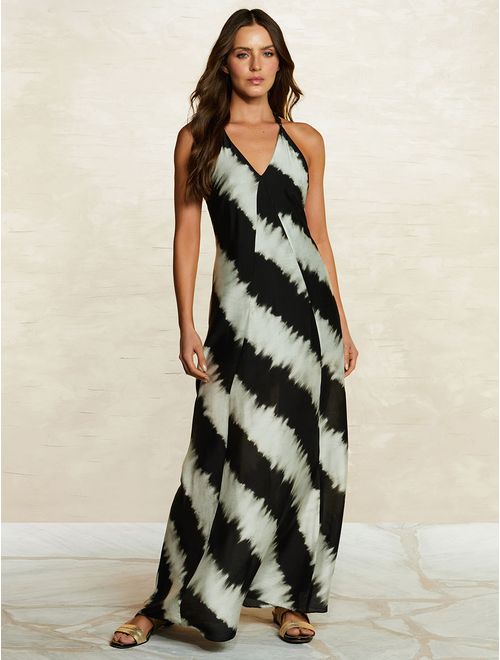 Vestido em Viscose com Seda Native