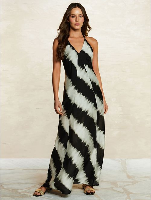 Vestido em Viscose com Seda Native