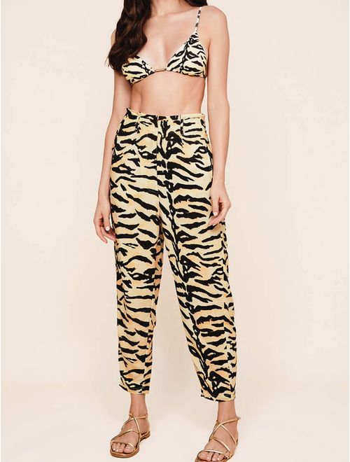 Calça Clochard Em Linho Bali