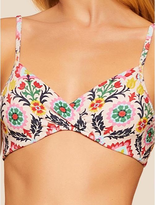 Top Meia Taça Estampado Acapulco