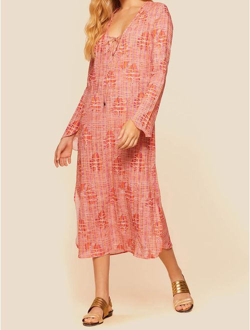 Vestido Midi Estampado Riviera
